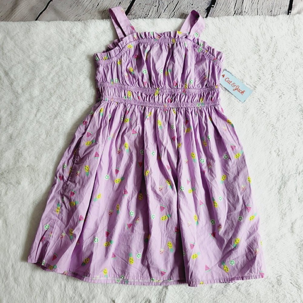 Cat & Jack, Girls' Woven Short Dress, 3KIDX-BH - Picture 2 of 4